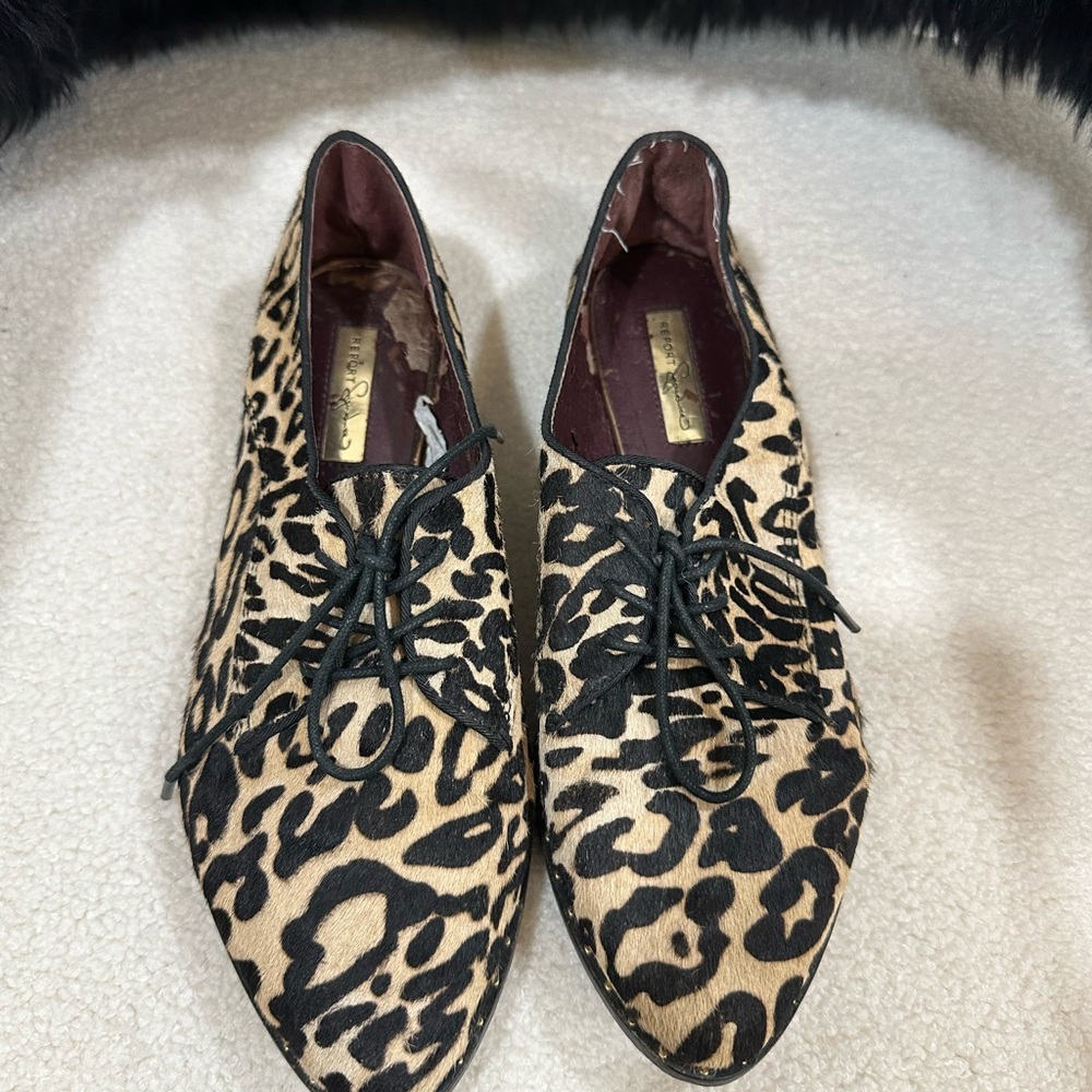 Leopard loafers